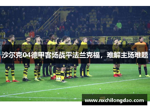 沙尔克04德甲客场战平法兰克福，难解主场难题